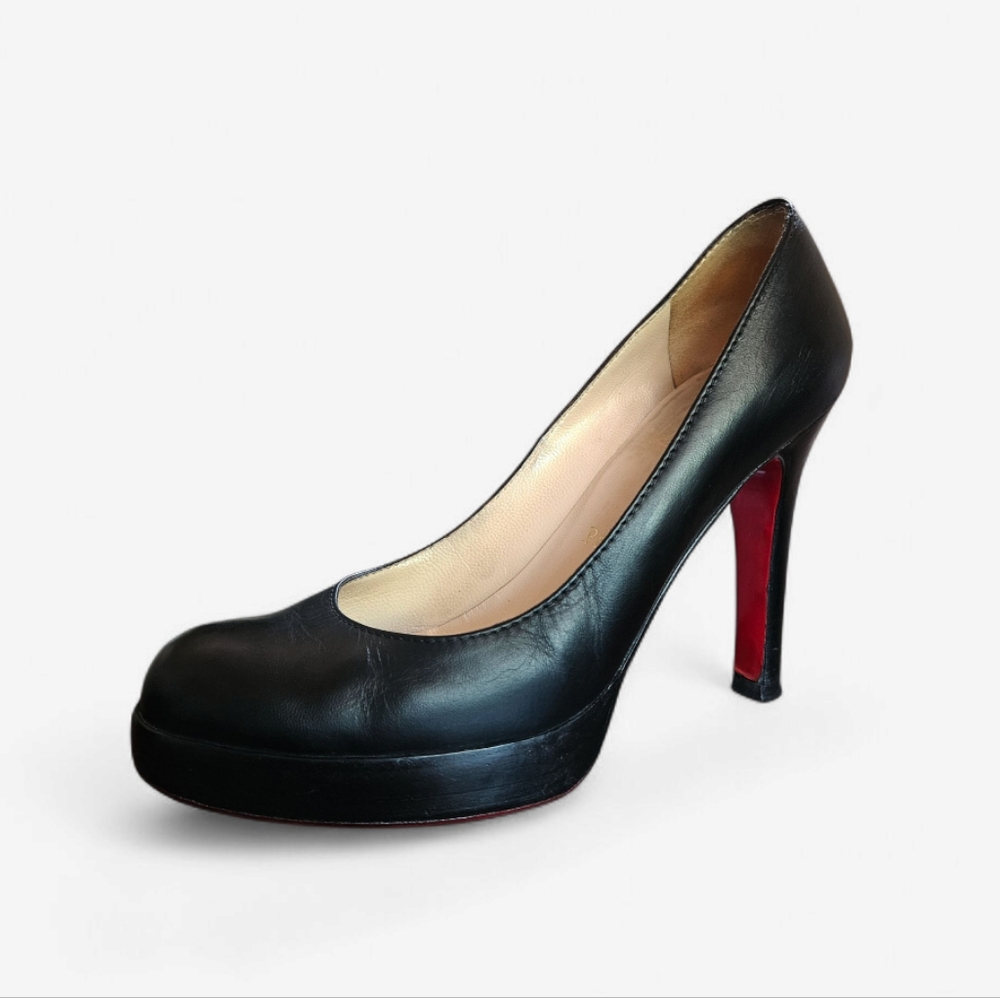 Christian Louboutin Black Heels with Red Sole